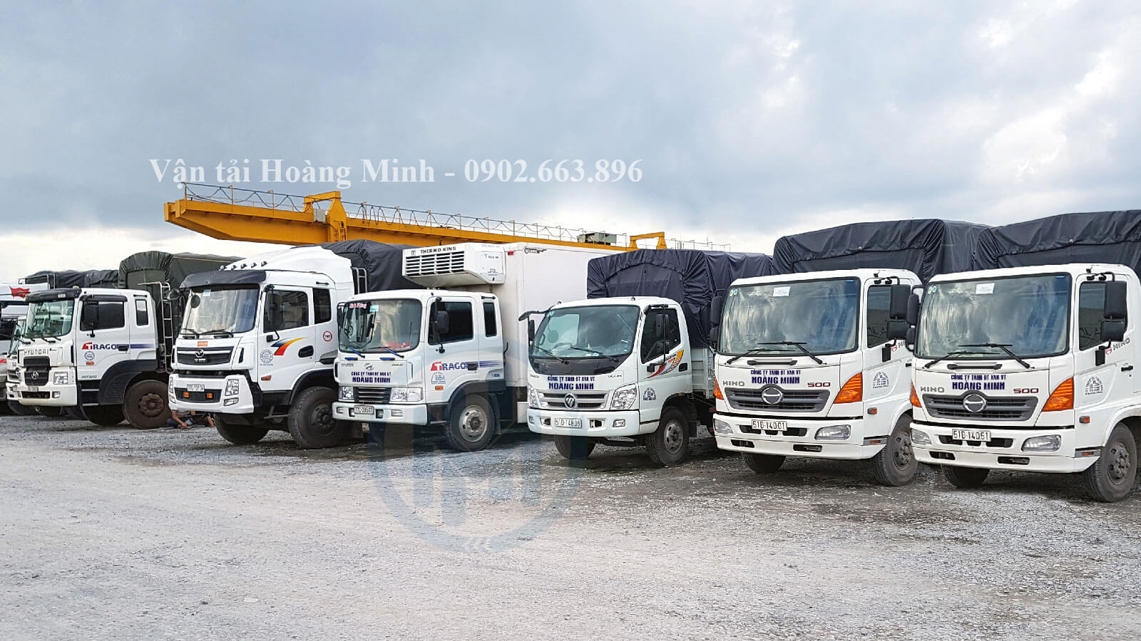 Năng lực cho thuê xe tải chở hàng của Vận Tải Hoàng Minh