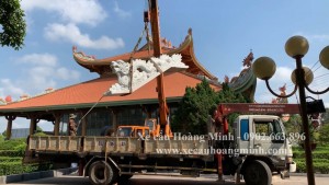 vận chuyển hàng hoá công trình bằng xe cẩu