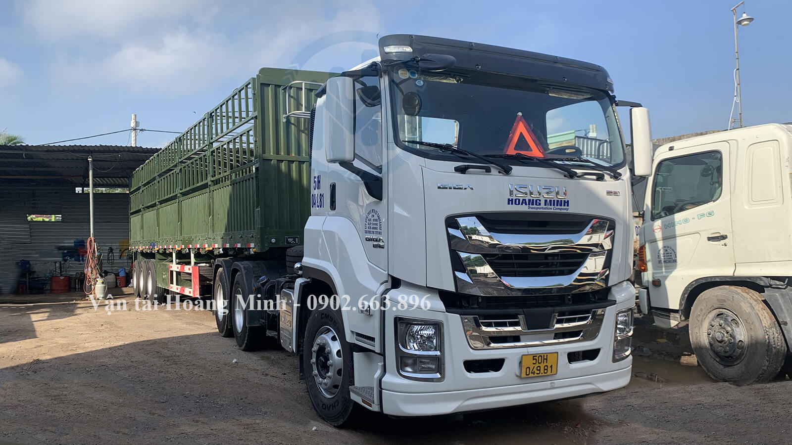 Cho thuê xe đầu kéo container Isuzu