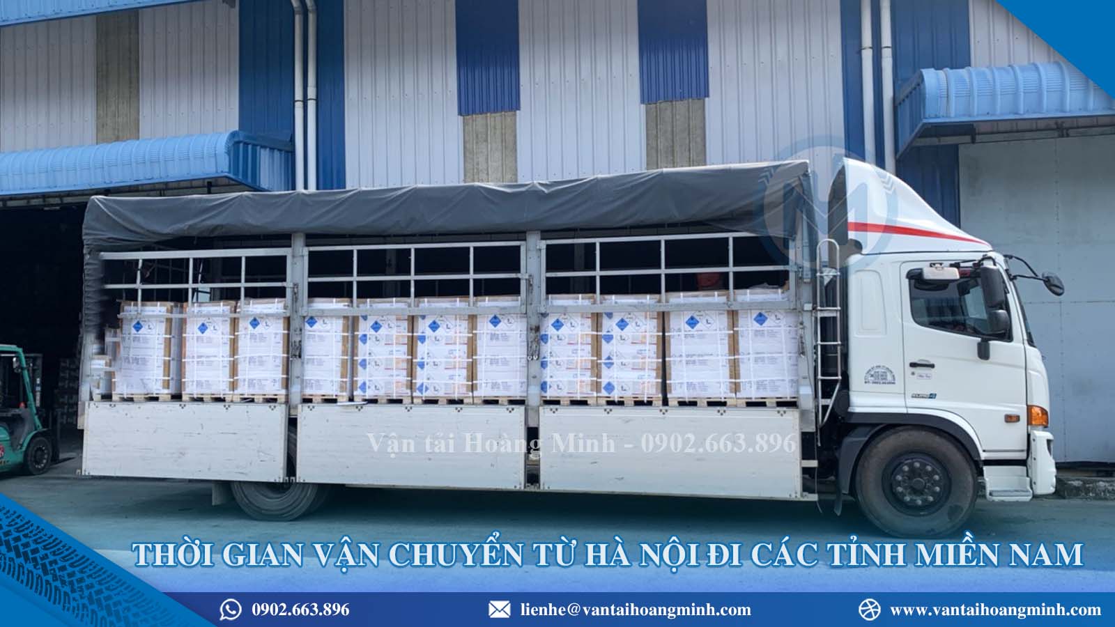 Thời gian vận chuyển từ Hà Nội đi các tỉnh miền Nam