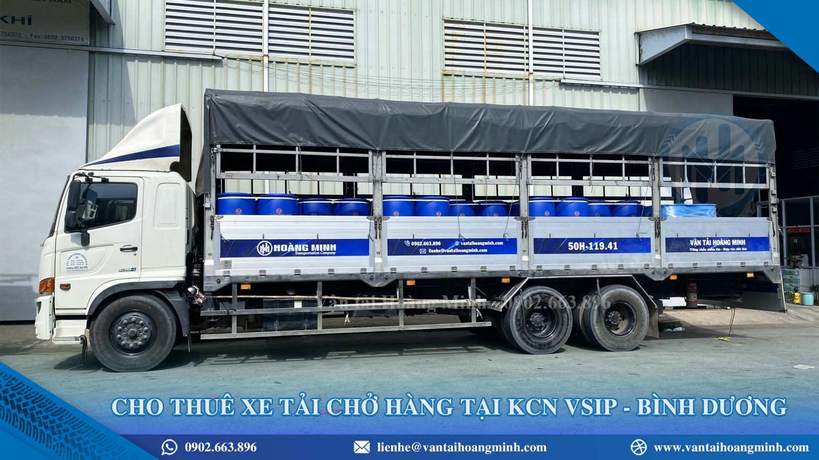 Cho thuê xe tải KCN VSIP 1, 2, 3