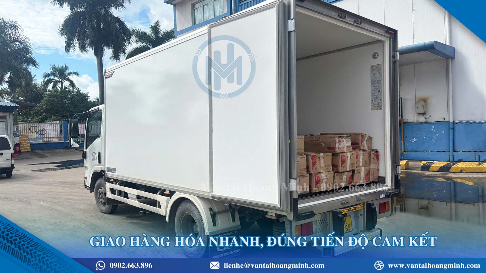 Cho thuê xe tải đông lạnh chở hàng