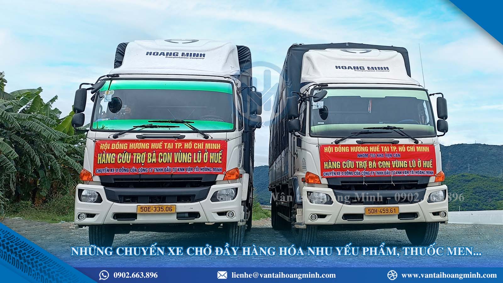 Những chuyến xe chở đầy hàng hóa nhu yếu phẩm Những chuyến xe chở đầy hàng hóa nhu yếu phẩm