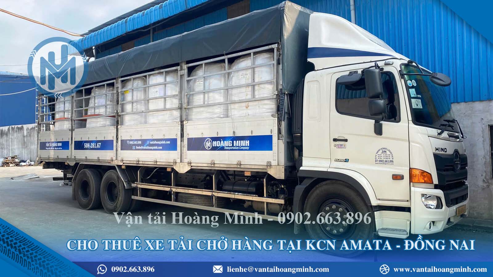 Cho thuê xe tải KCN AMATA