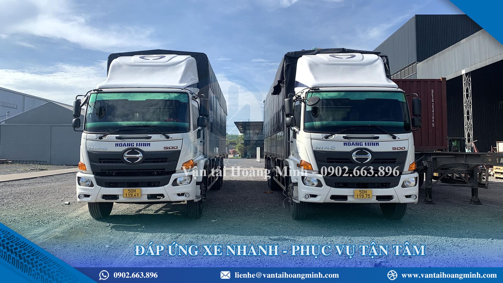 Cho thuê xe tải chở hàng tại KCN Giang Điền