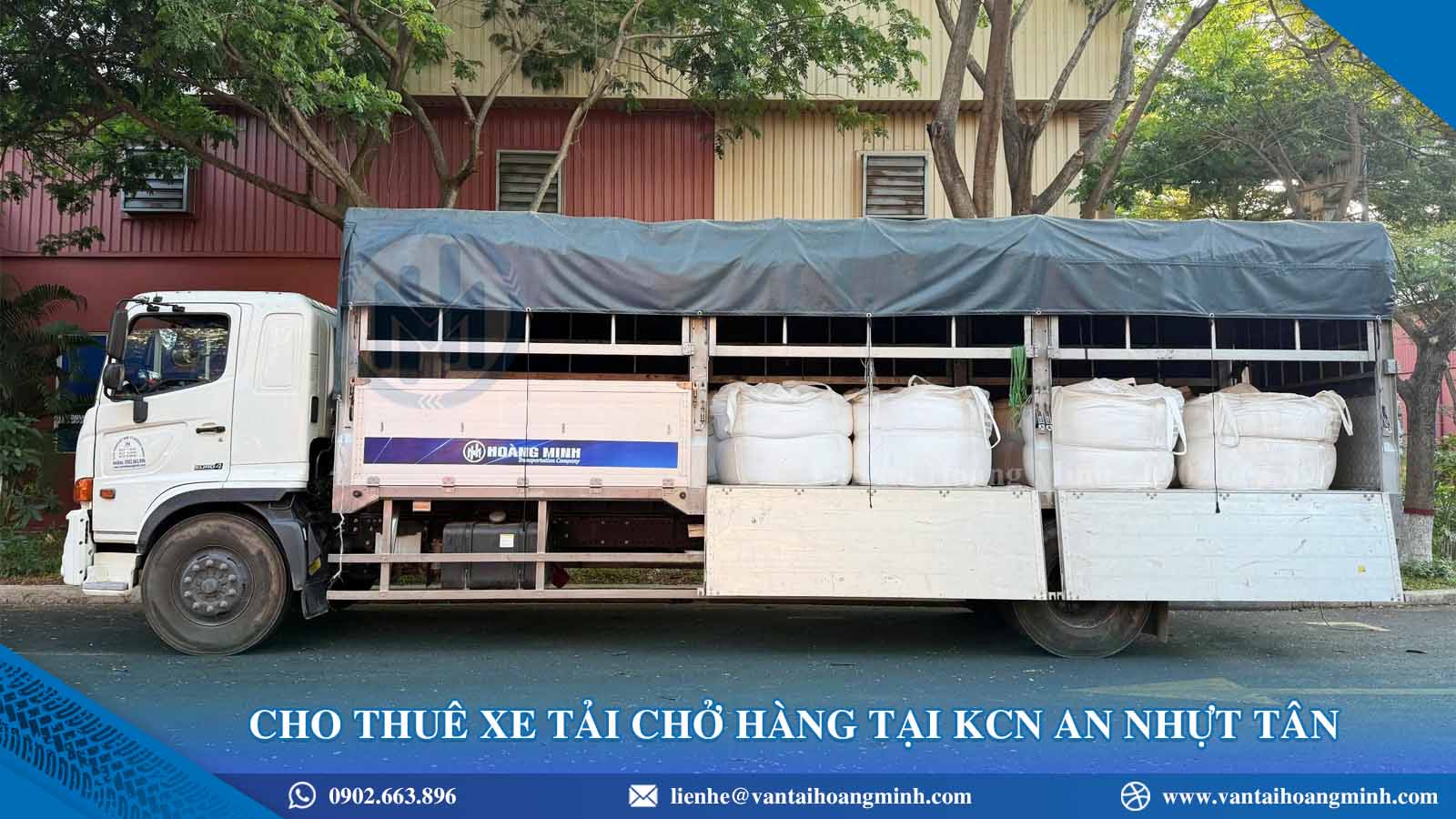 Cho thuê xe tải KCN An Nhựt Tân