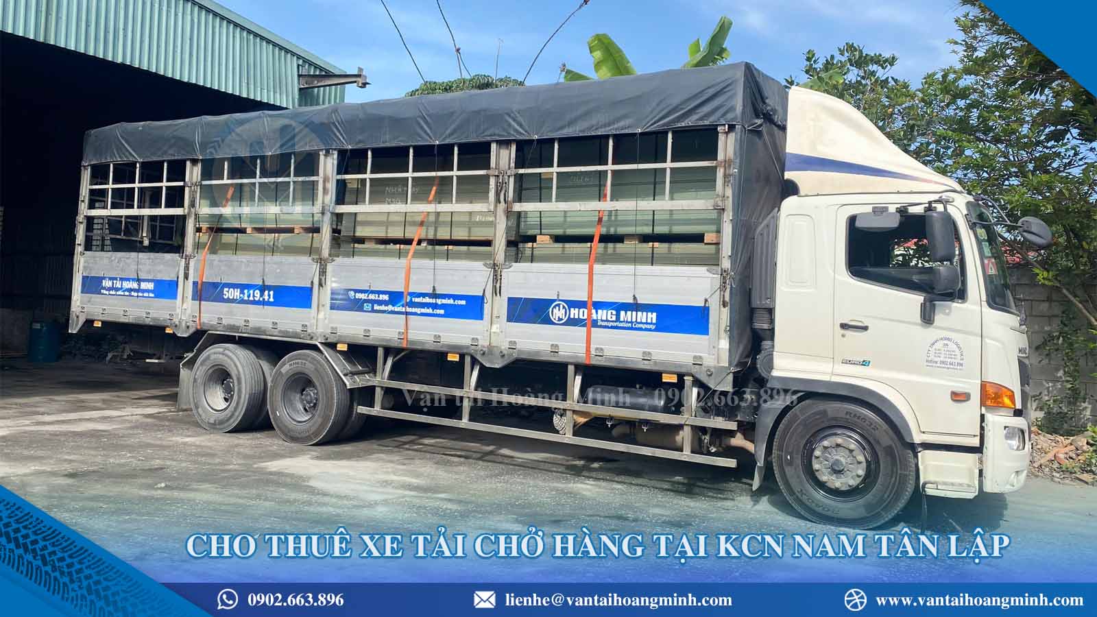 Cho thuê xe tải KCN Nam Tân Lập