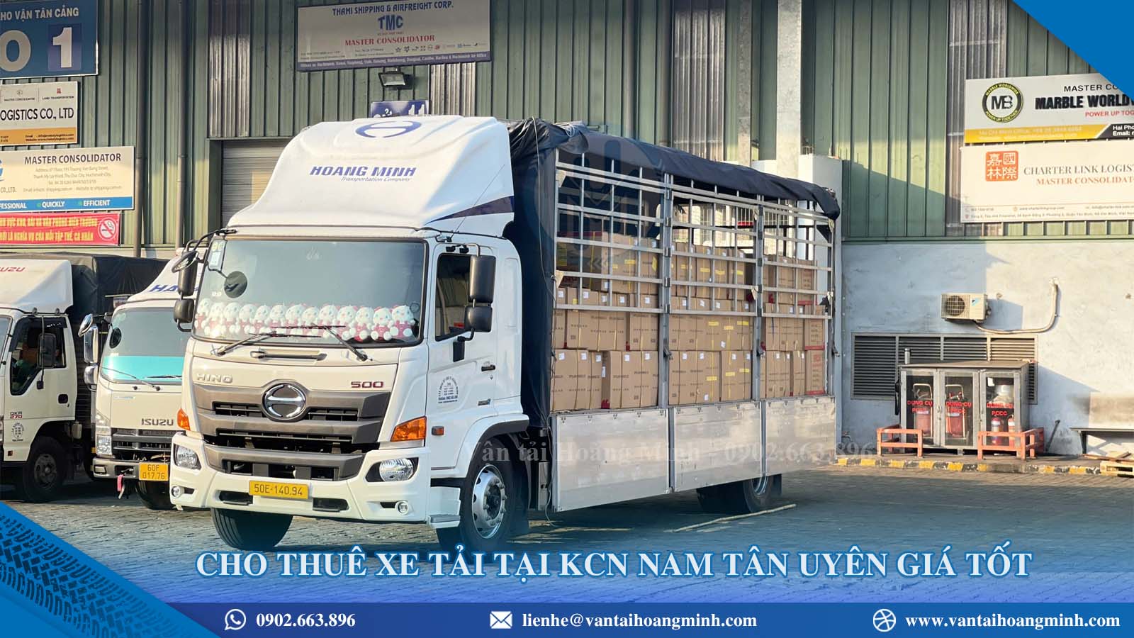 Cho thuê xe tải KCN Nam Tân Uyên