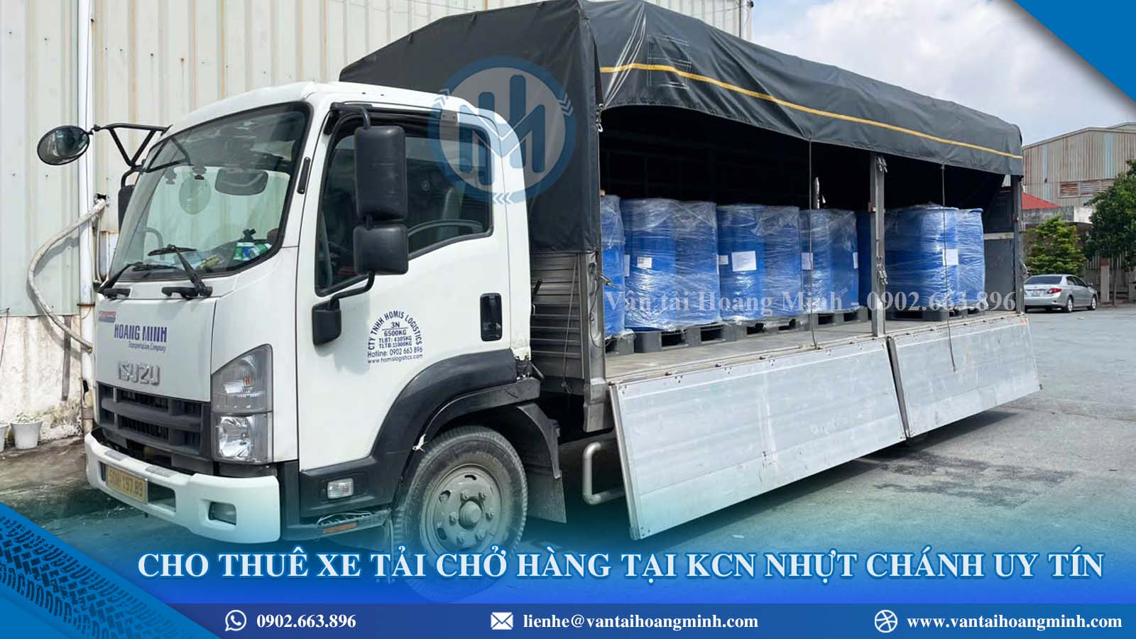 Cho thuê xe tải KCN Nhựt Chánh Cho thuê xe tải KCN Nhựt Chánh