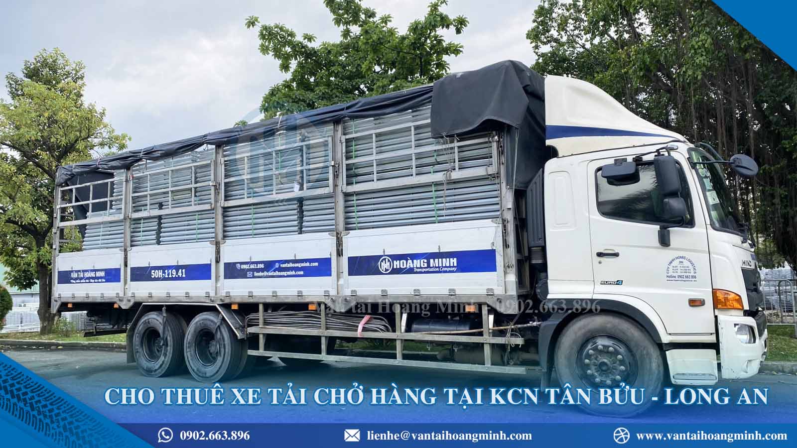 Cho thuê xe tải KCN Tân Bửu