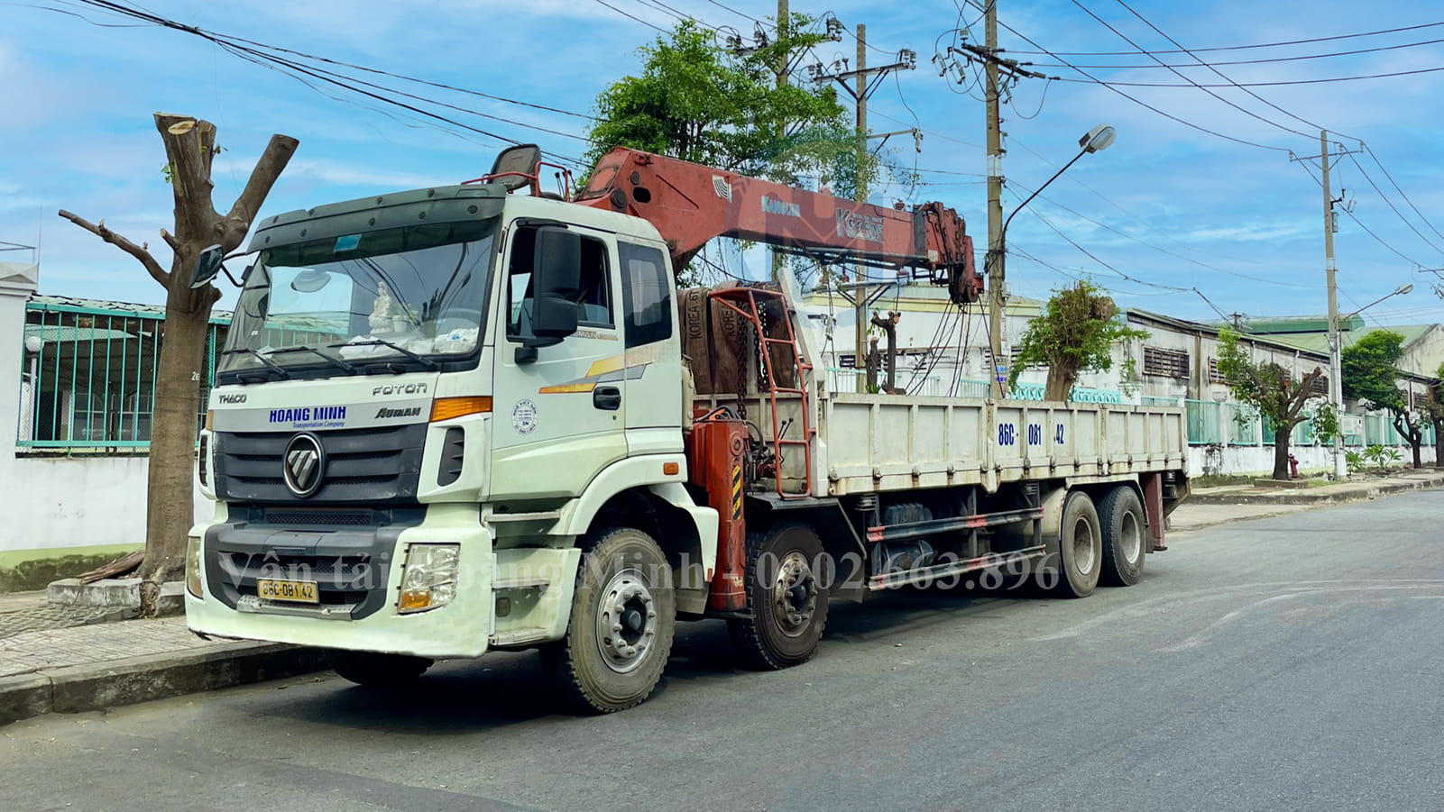 Cho thuê xe cẩu Bàu Bàng đáp ứng xe trong 30 phút