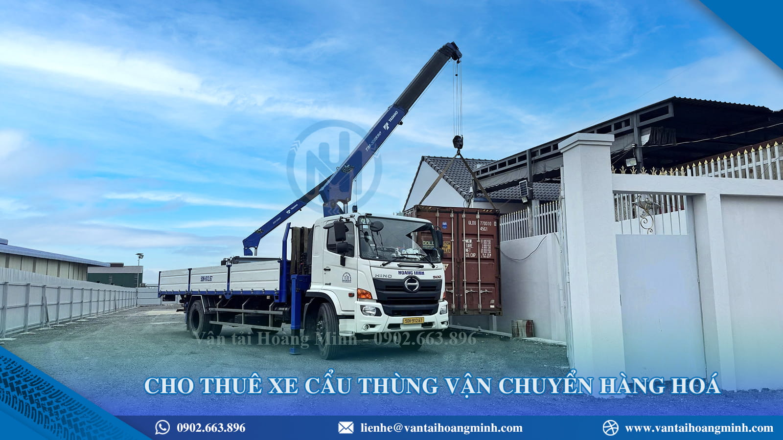 Cho thuê xe cẩu thùng
