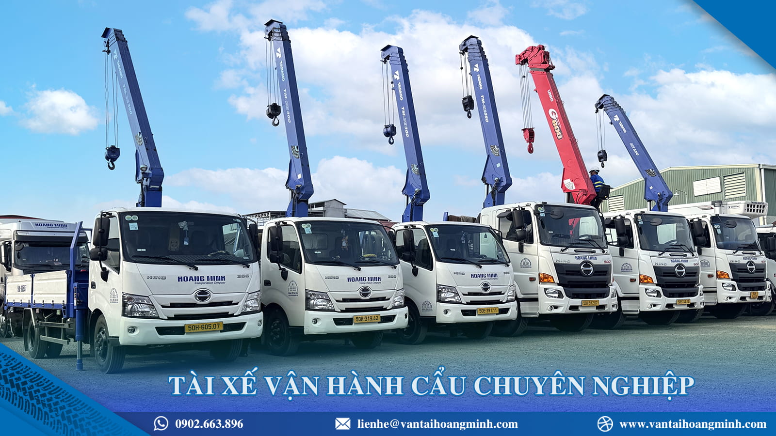 Cho thuê xe cẩu tự hành Kiến Tường tài xế vận hành cẩu chuyên nghiệp