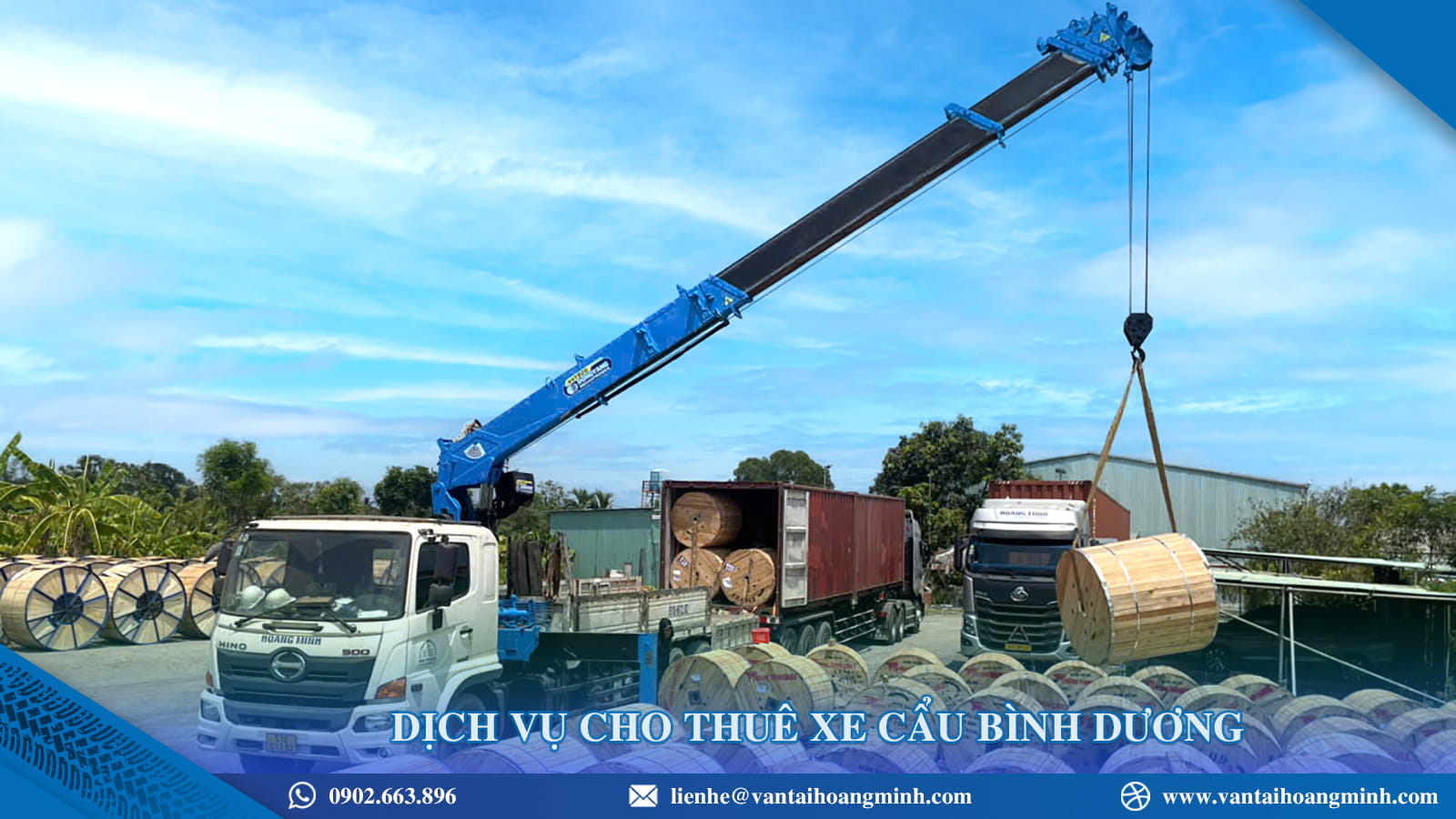 Dịch vụ cho thuê xe cẩu Bình Dương giá rẻ