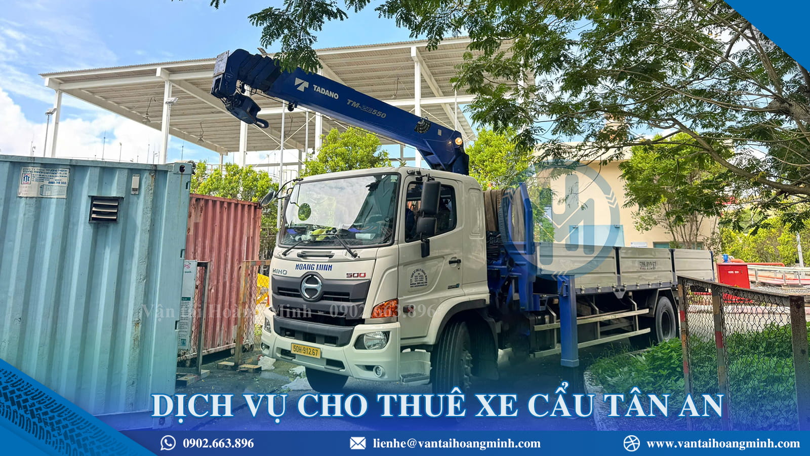Dịch vụ cho thuê xe cẩu Tân An nhanh chóng