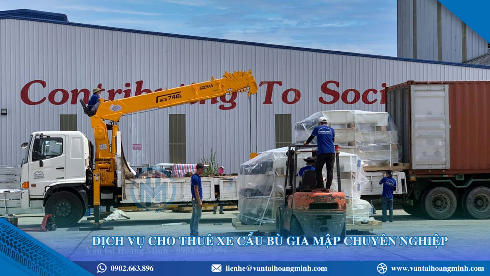 Dịch vụ cho thuê xe cẩu tự hành Bù Gia Mập