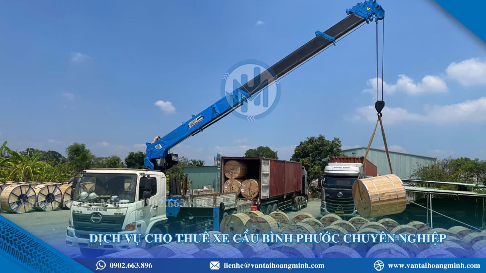 Cho thuê xe cẩu Bình Phước giá rẻ