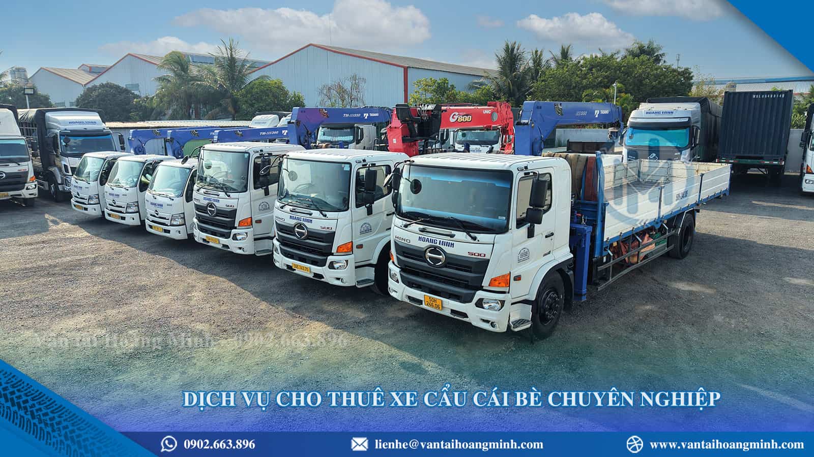 Cho thuê xe cẩu Cái Bè giá tốt