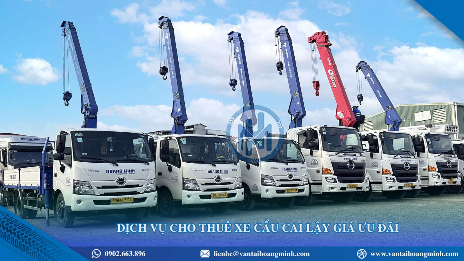 Cho thuê xe cẩu Cai Lậy giá tốt, hỗ trợ nhanh 24/7