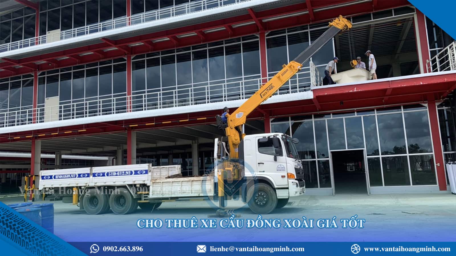 Cho thuê xe cẩu tự hành tại Đồng Xoài uy tín, hỗ trợ nâng hạ hàng hóa an toàn