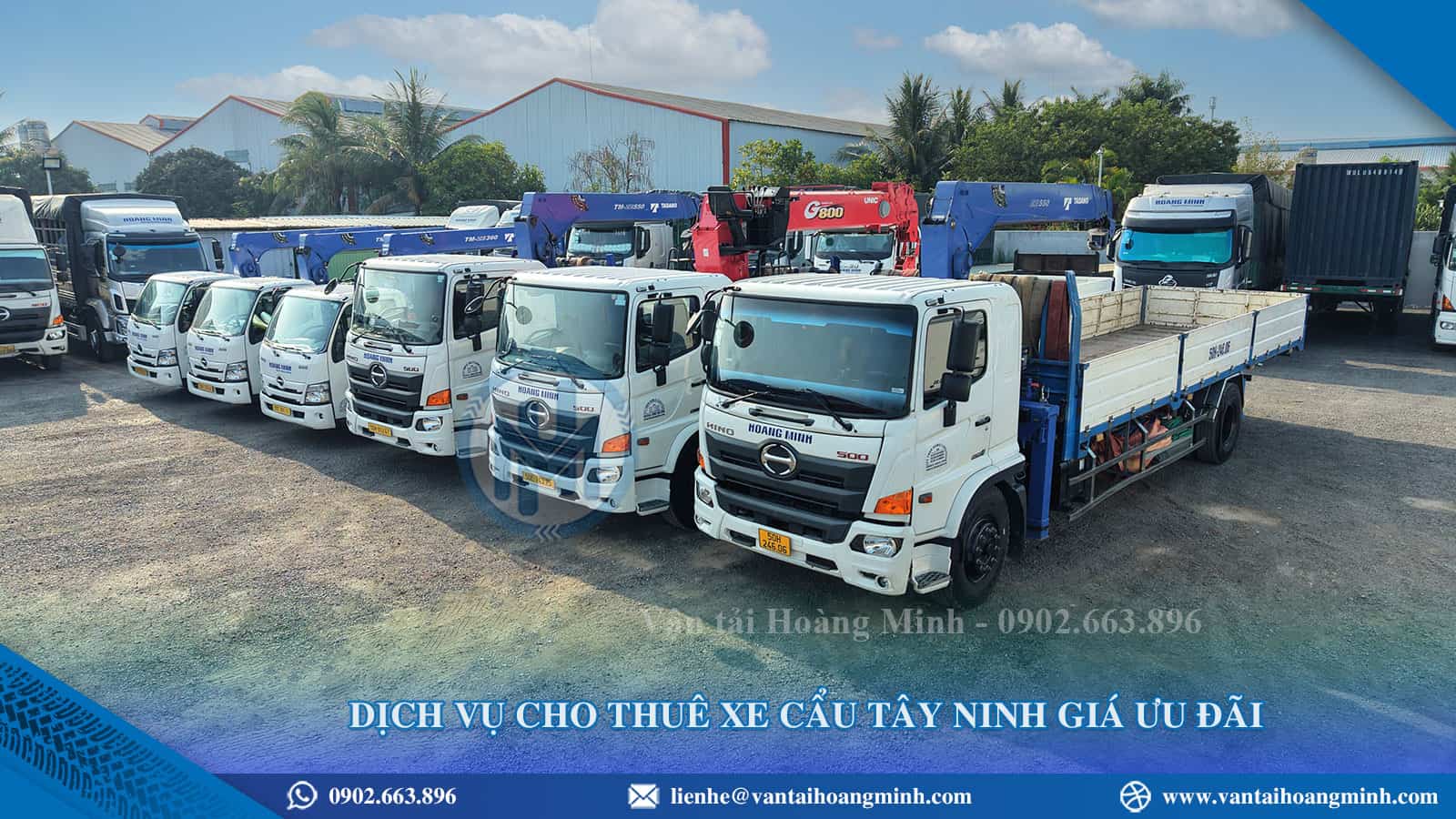 Cho thuê xe cẩu Tây Ninh giá rẻ