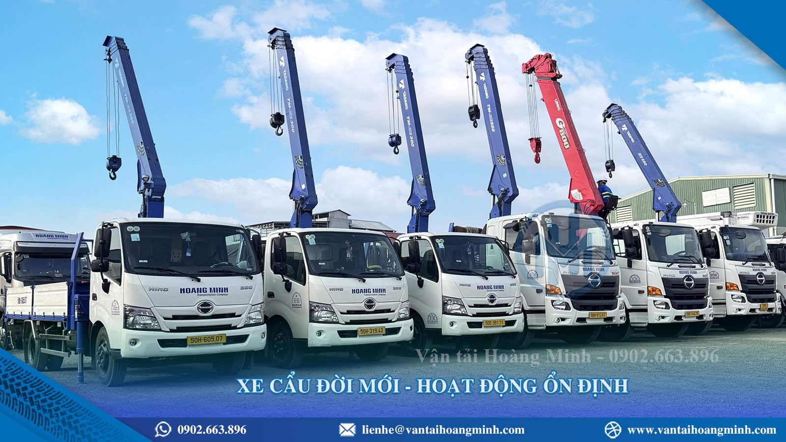 Dịch vụ xe cẩu Đồng Xoài chuyên nghiệp, phục vụ công trình nhanh chóng