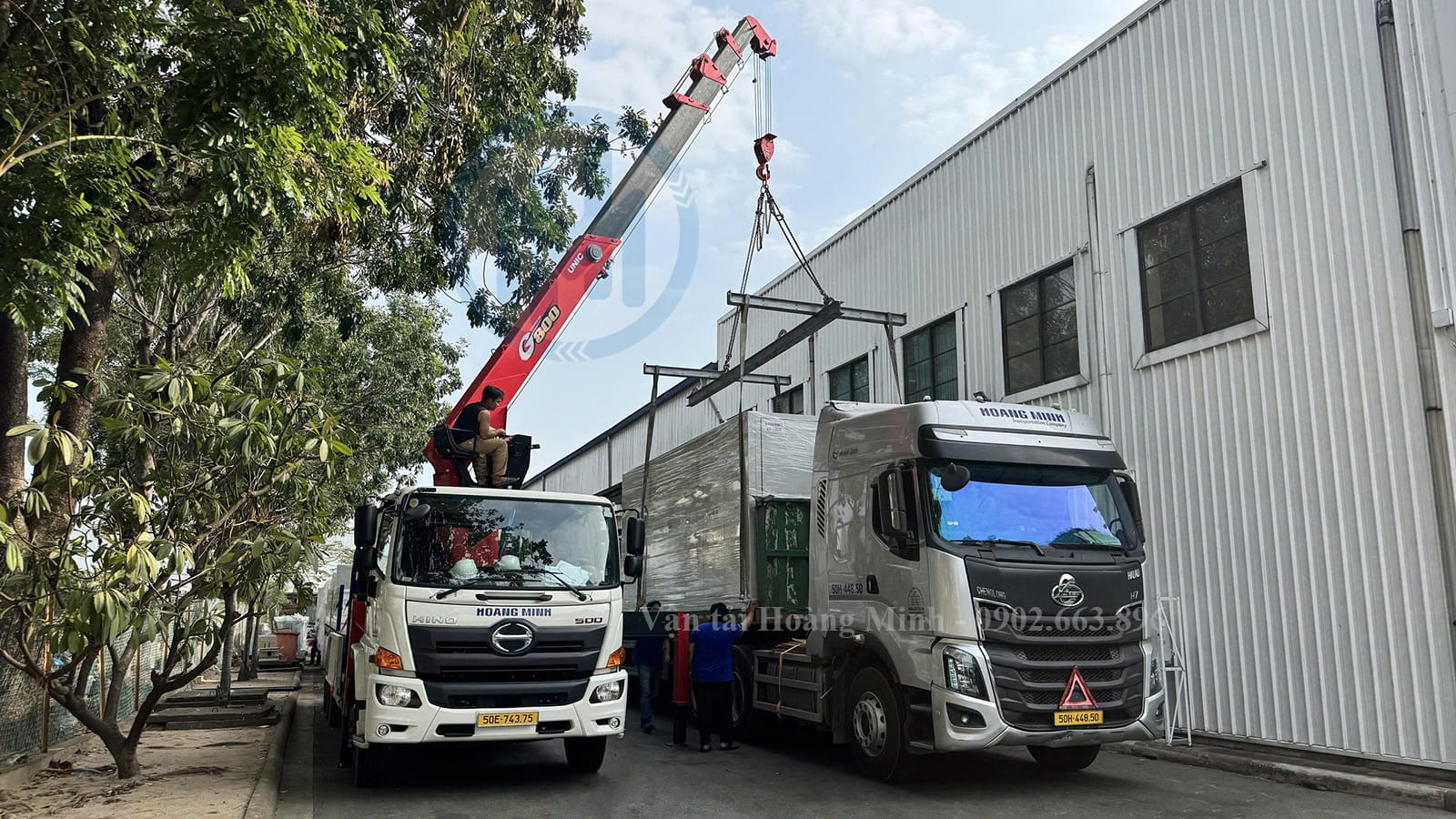 Cho thuê xe cẩu Cần Giuộc đa dạng tải trọng chi phí hợp lý