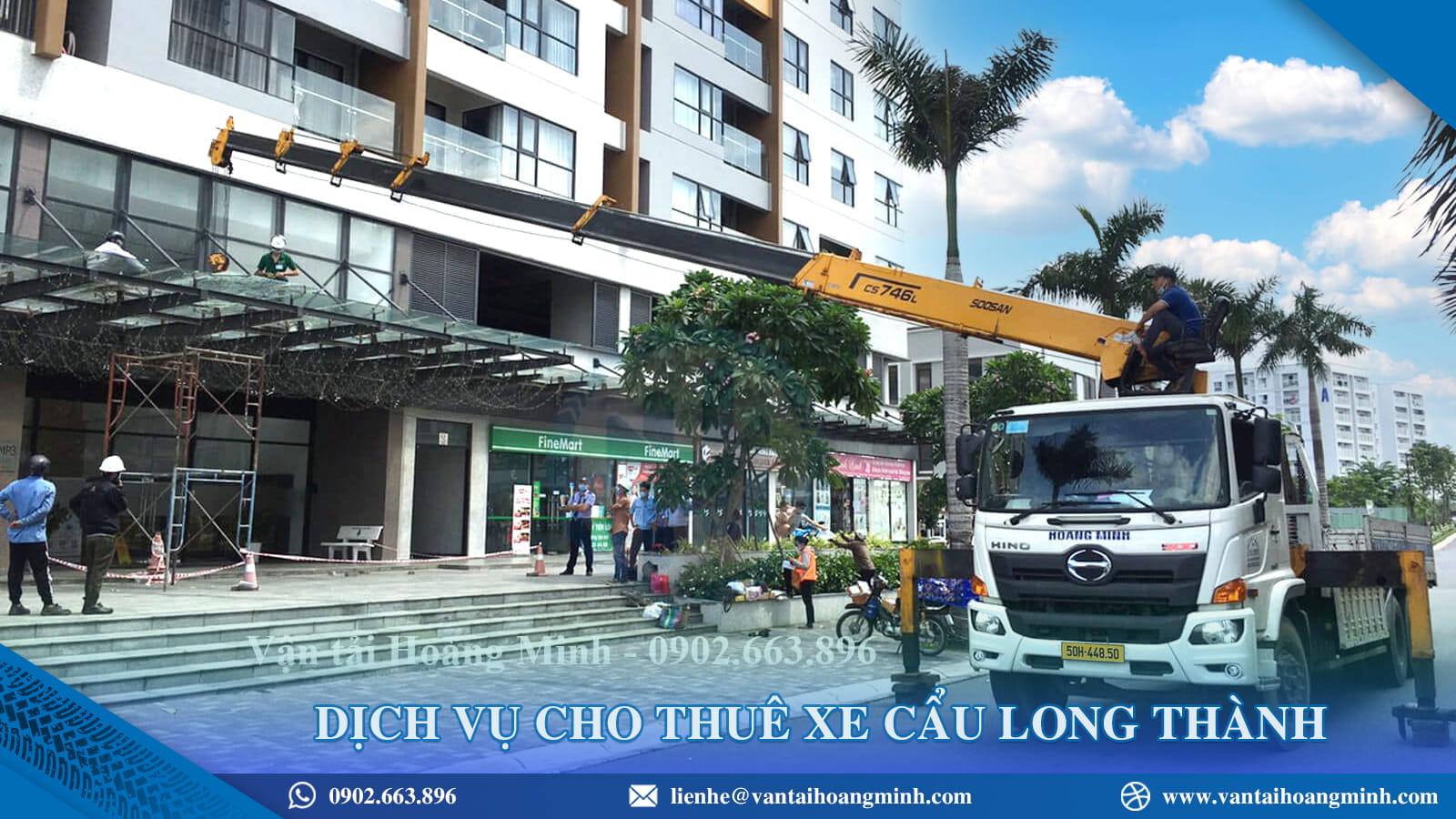 Cho thuê xe cẩu Long Thành Giá Rẻ