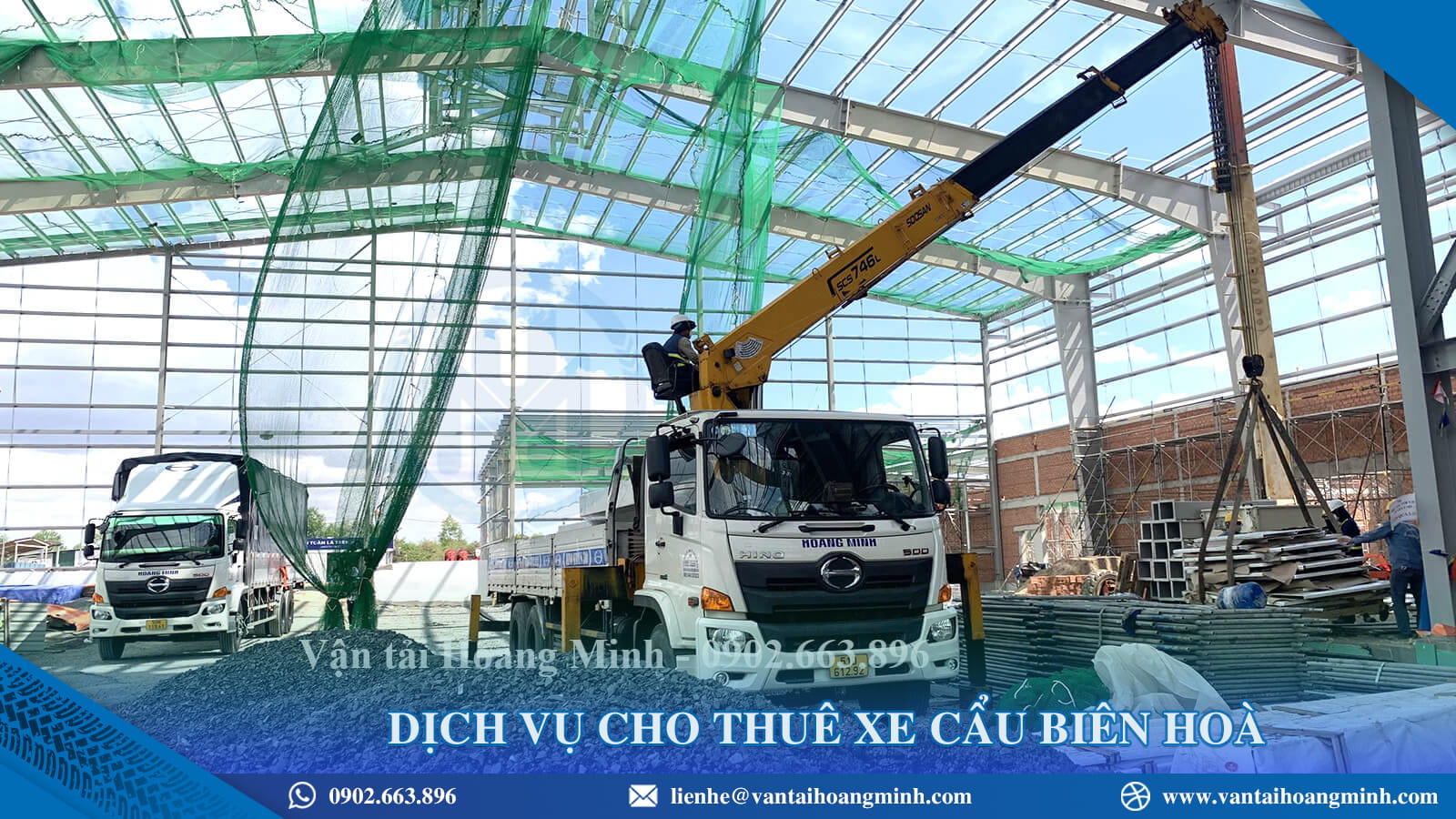 Dịch vụ cho thuê xe cẩu Biên Hoà nhanh chóng