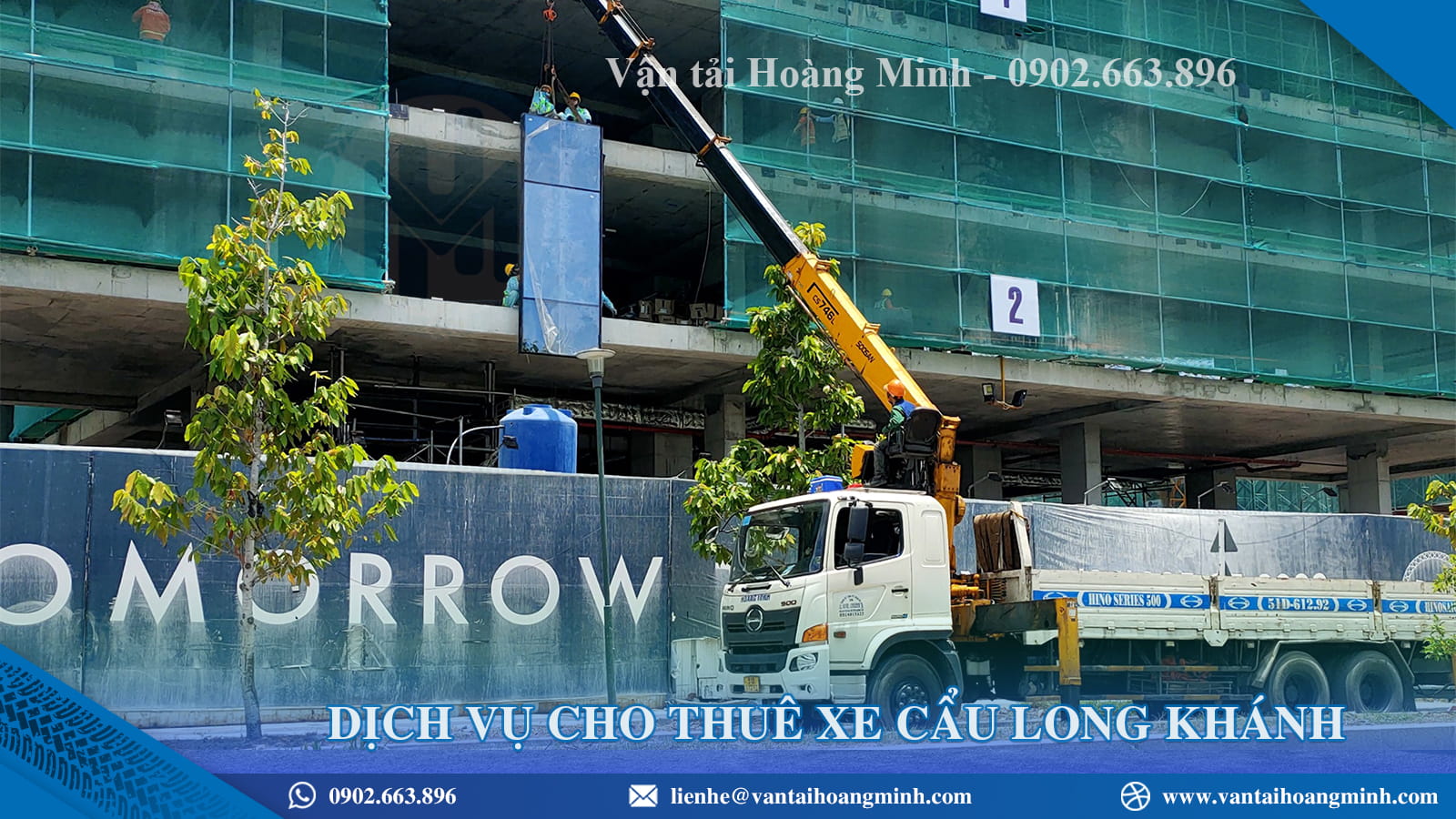 Dịch vụ cho thuê xe cẩu Long Khánh nhanh chóng