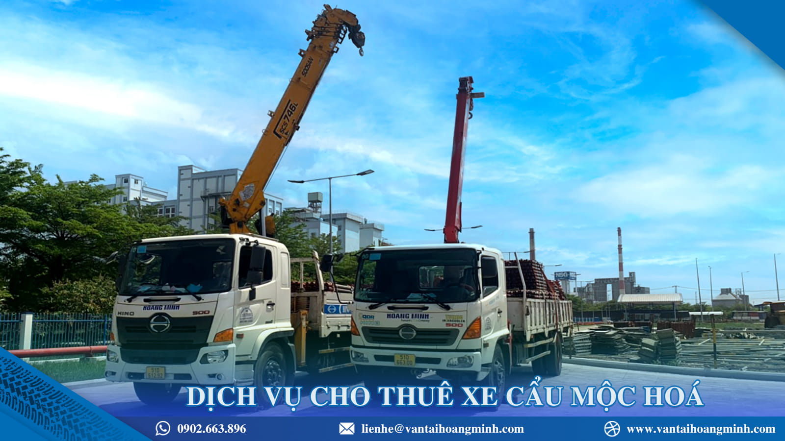 Dịch vụ cho thuê xe cẩu Mộc Hoá
