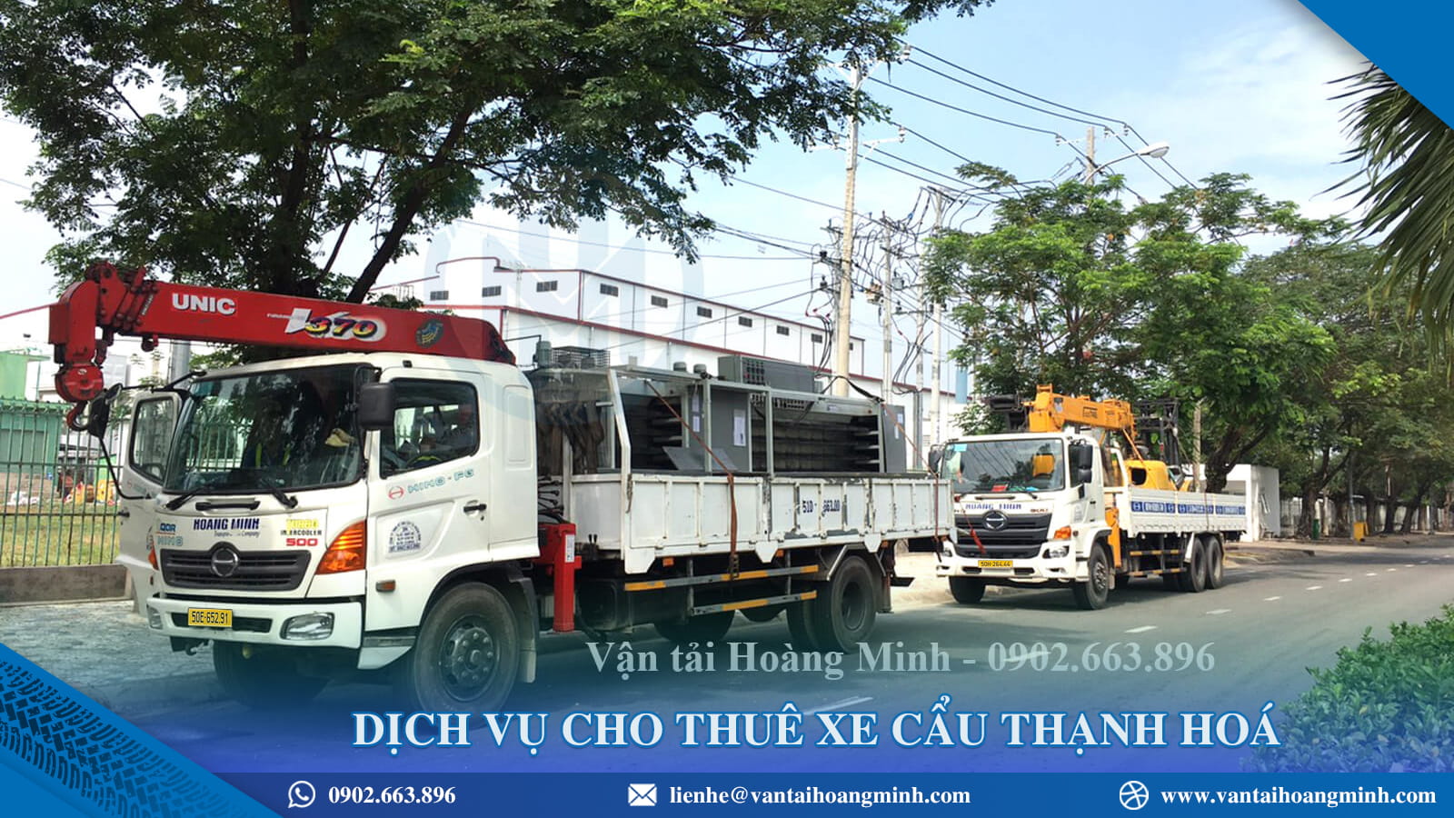 Dịch vụ cho thuê xe cẩu Thạnh Hoá