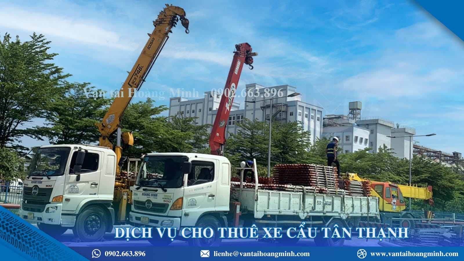 Dịch vụ cho thuê xe cẩu Tân Thạnh