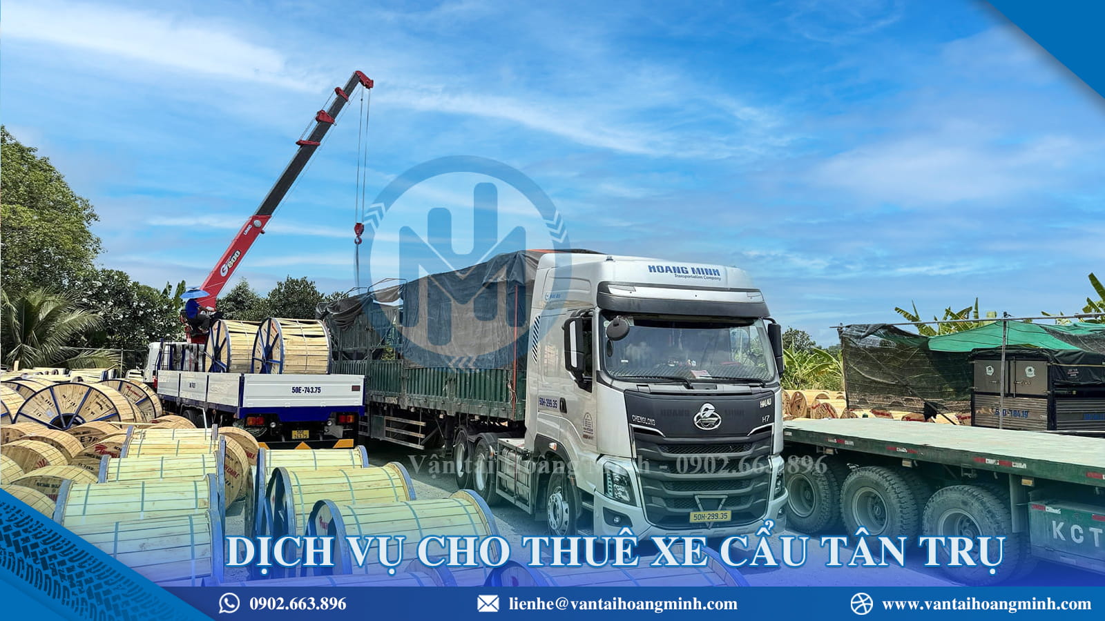 Dịch vụ cho thuê xe cẩu Tân Trụ nhanh chóng
