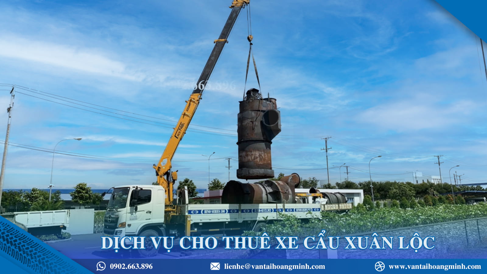 Dịch vụ cho thuê xe cẩu Xuân Lộc chi phí hợp lý