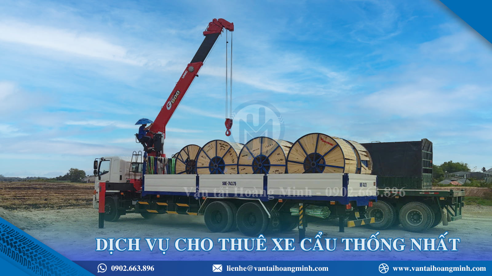 Dịch vụ cho thuê xe cẩu thống nhất uy tín