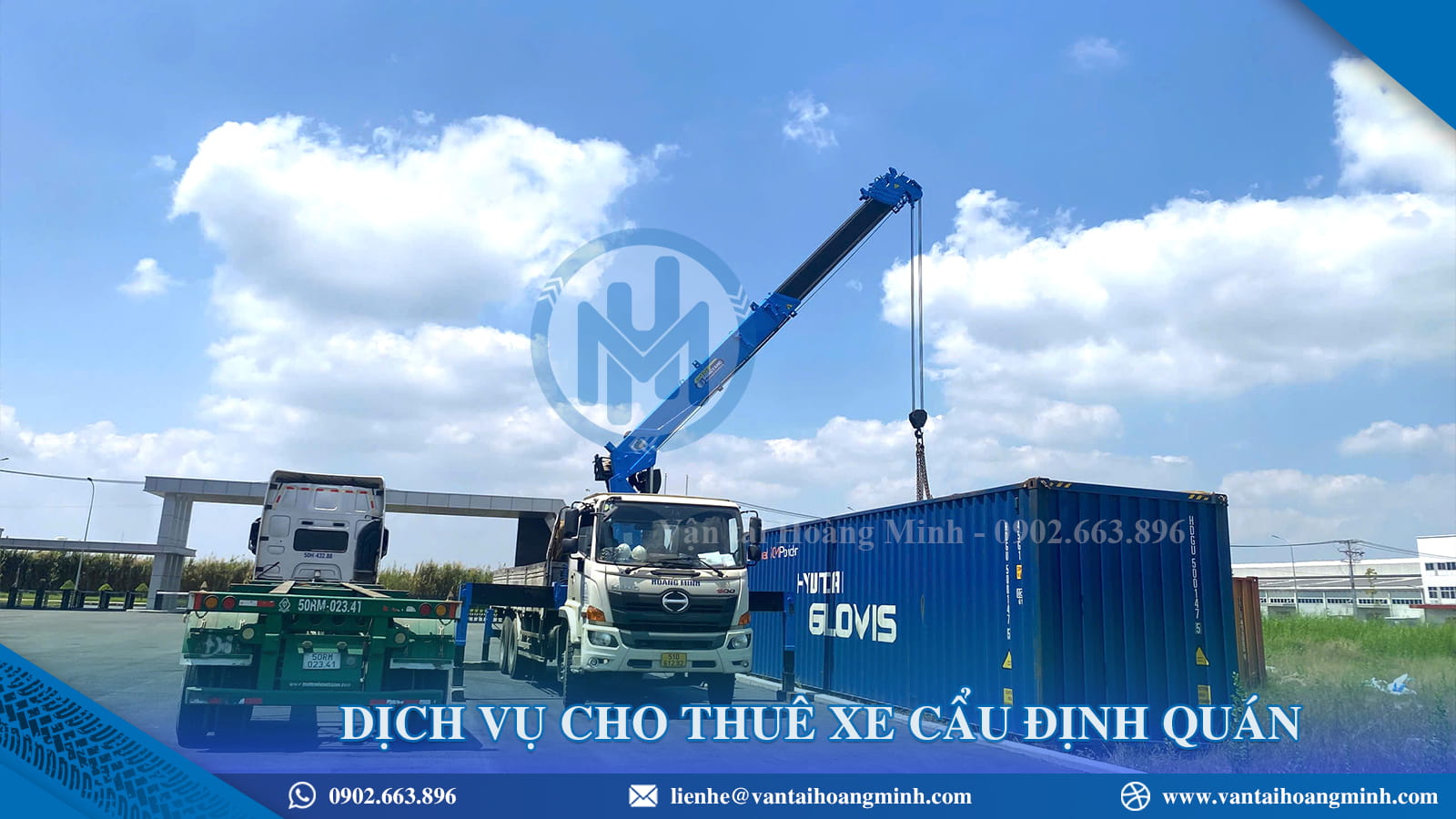 Dịch vụ cho thuê xe cẩu Định Quán đáp ứng xe sau 30 phút