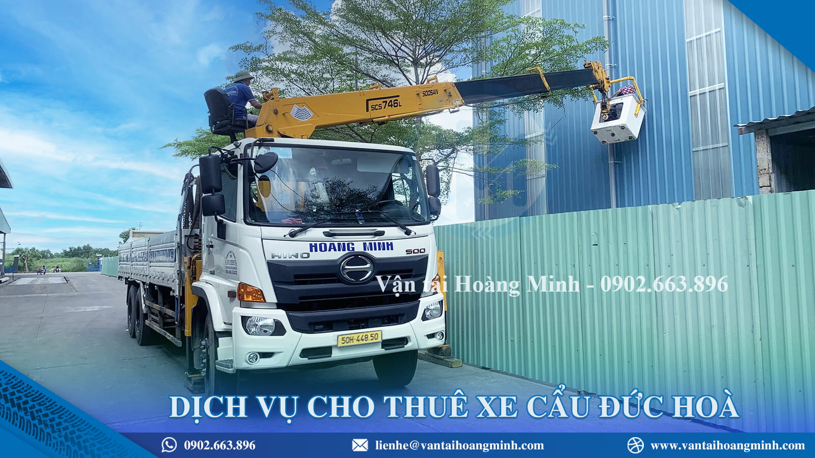 Dịch vụ cho thuê xe cẩu Đức Hoà