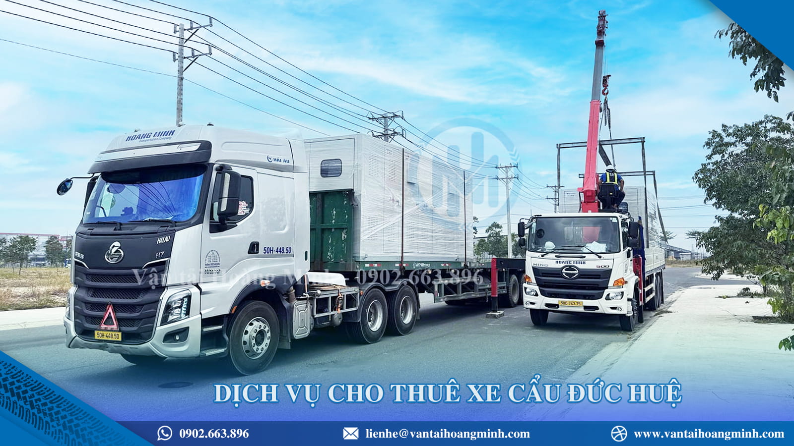 Dịch vụ cho thuê xe cẩu Đức Huệ