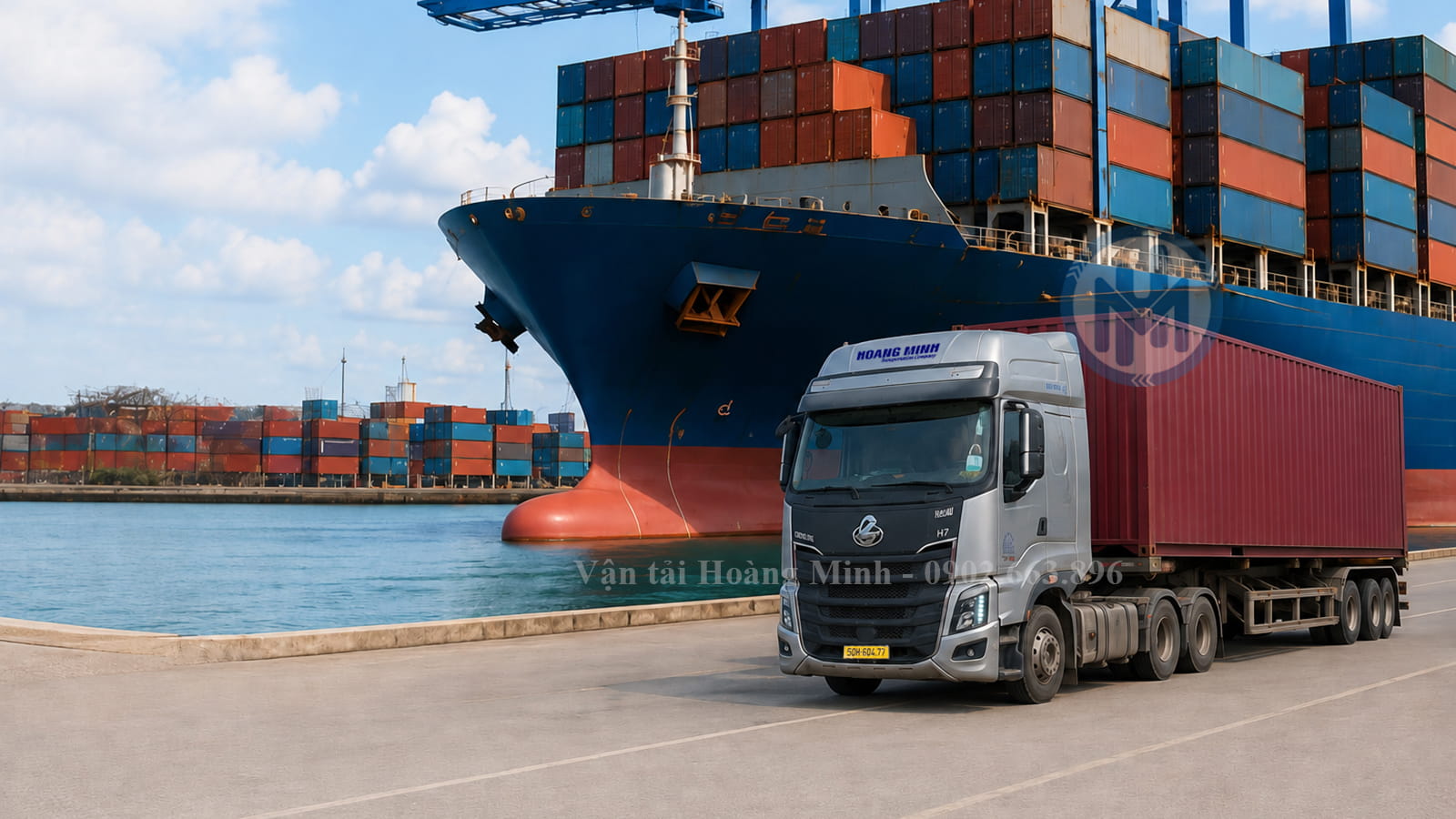 Dịch vụ kéo container ở cảng đảm bảo đáp ứng mọi xe theo nhu cầu dự án