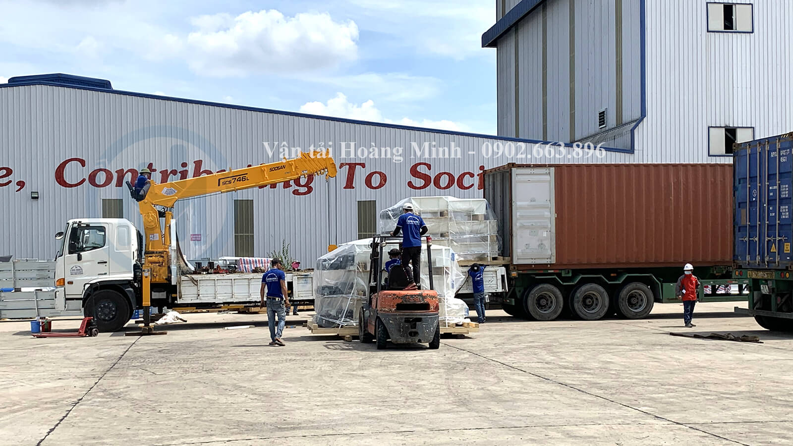 Dịch vụ đóng rút hàng container tại Cẩm Mỹ