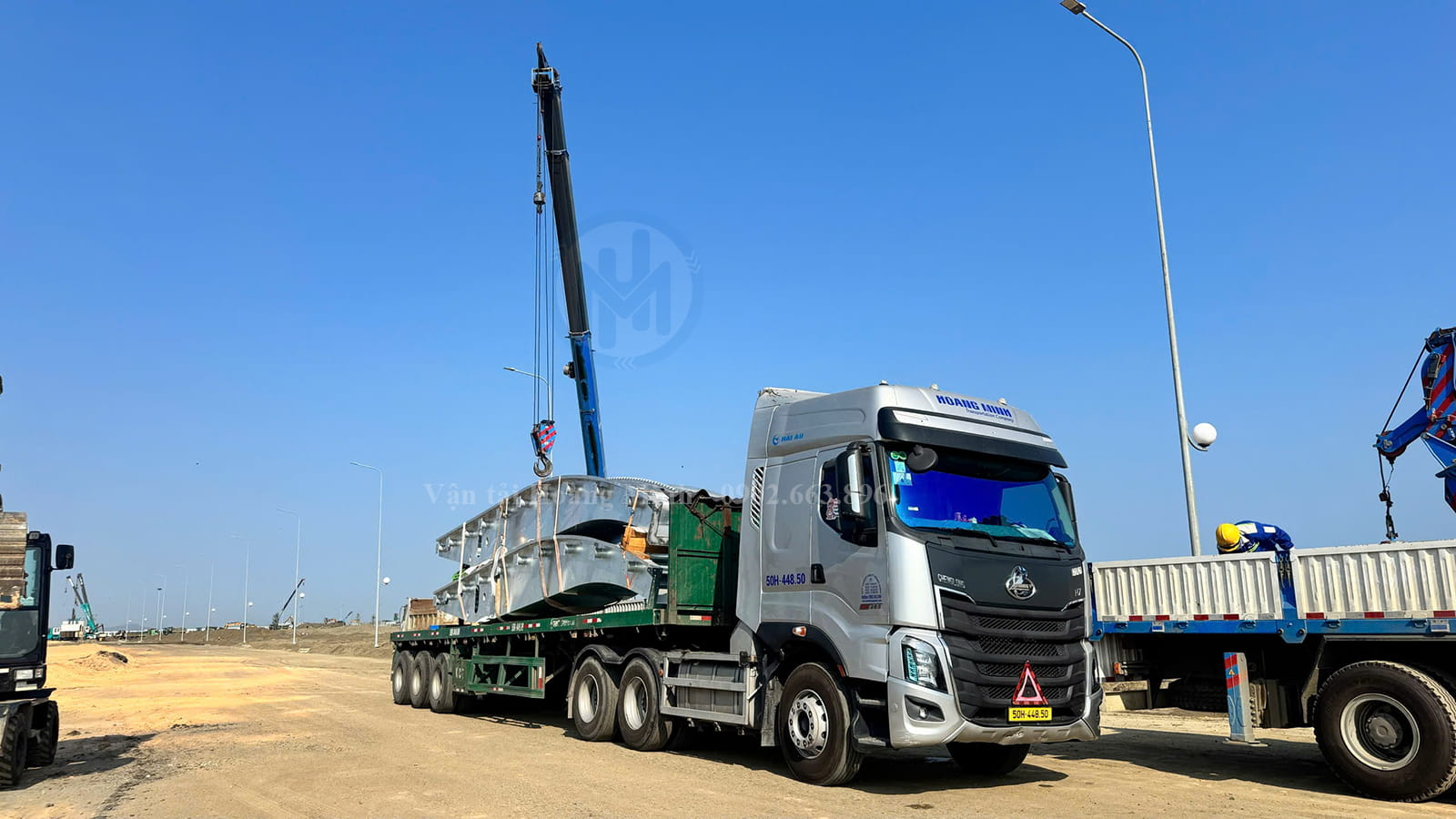Dự án cẩu nâng hạ vận chuyển thiết bị công trình tại Xuân Lộc