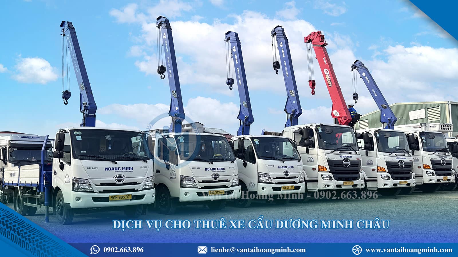 Cho thuê xe cẩu tự hành Dương Minh Châu chuyên nghiệp