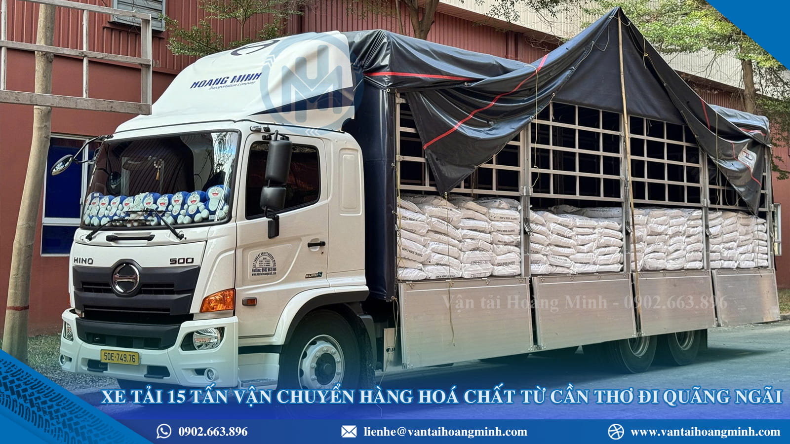 Xe tải 15 tấn vẫn chuyển hàng nguyên chuyến
